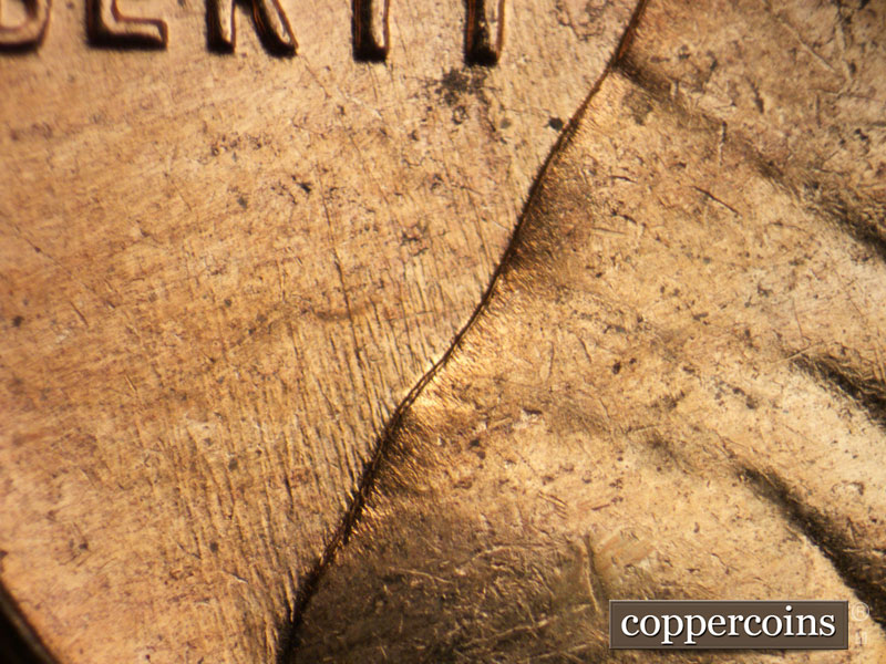 Die-stage B marker on 1959D•1MM•090 (1959 Repunched Mint Mark).