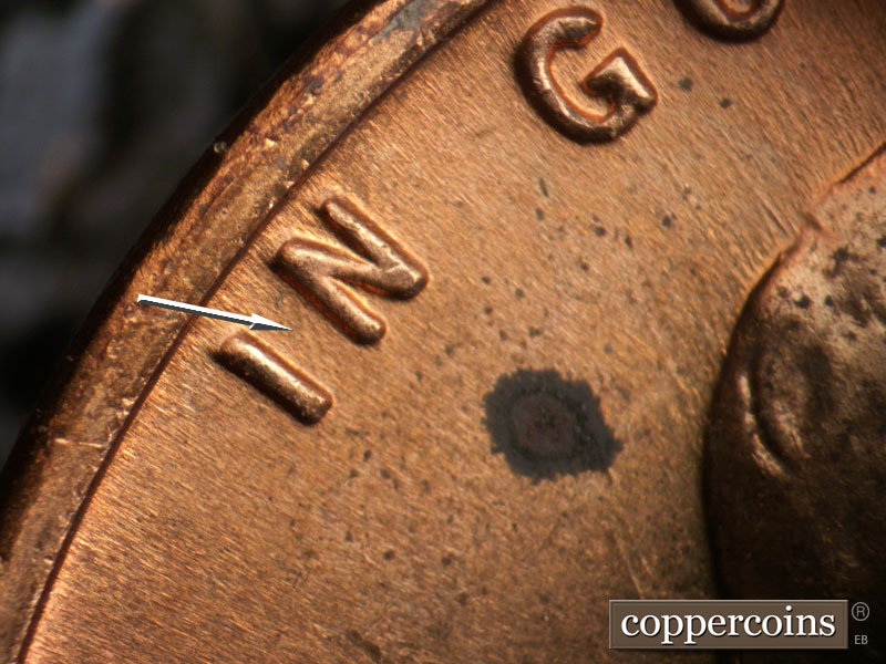Die-stage C marker on 1959D•1MM•090 (1959 Repunched Mint Mark).