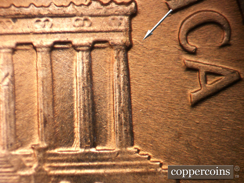 Die-stage C marker on 1959D•1MM•090 (1959 Repunched Mint Mark).