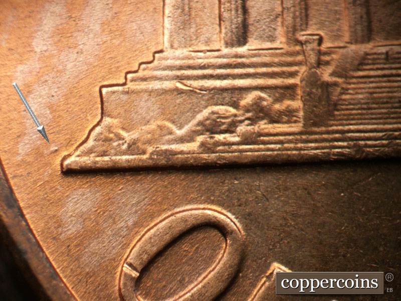 Die-stage C marker on 1959D•1MM•090 (1959 Repunched Mint Mark).