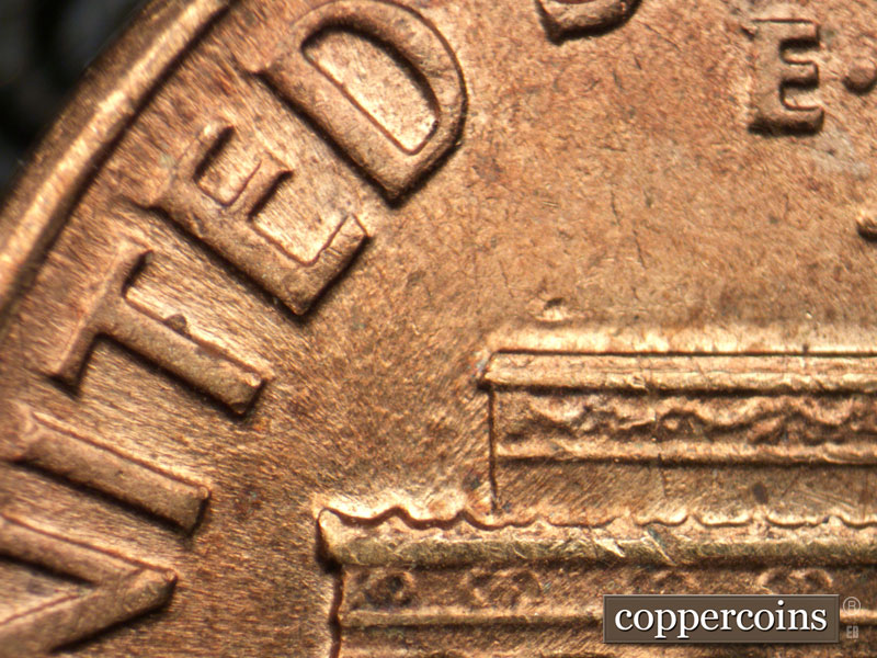 Die-stage C marker on 1959D•1MM•091 (1959 Repunched Mint Mark).