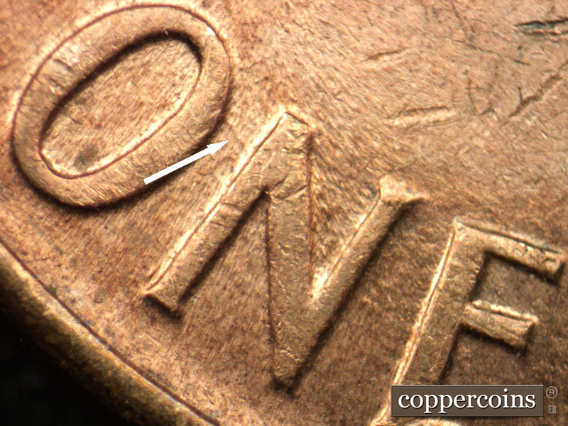 Die-stage C marker on 1959D•1MM•091 (1959 Repunched Mint Mark).