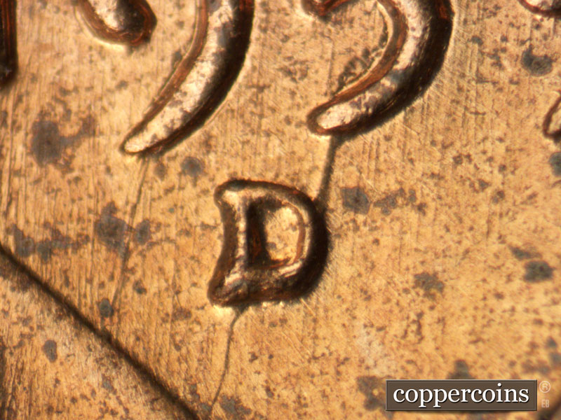 1959 Lincoln cent obverse, CopperCoins die 1959D•1MM•093.