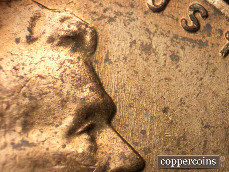 Die-stage B marker on 1959D•1MM•093 (1959 Repunched Mint Mark).