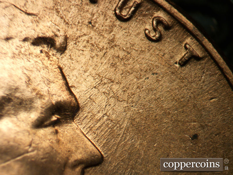 Die-stage C marker on 1959D•1MM•097 (1959 Repunched Mint Mark).