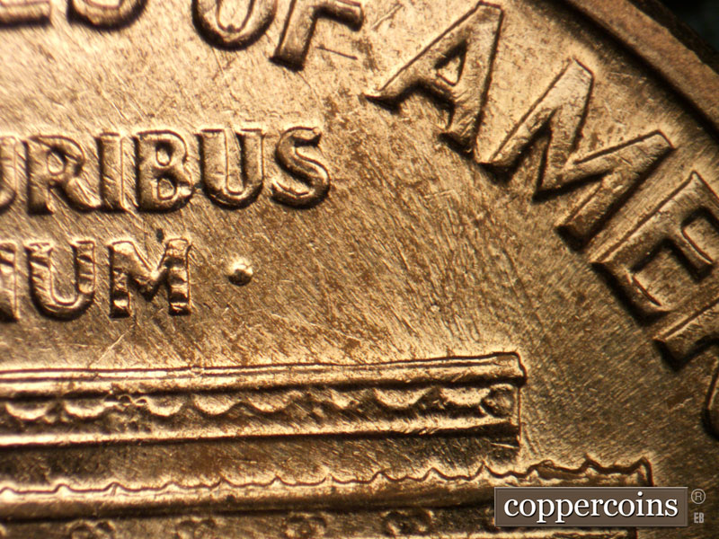 Die-stage C marker on 1959D•1MM•097 (1959 Repunched Mint Mark).