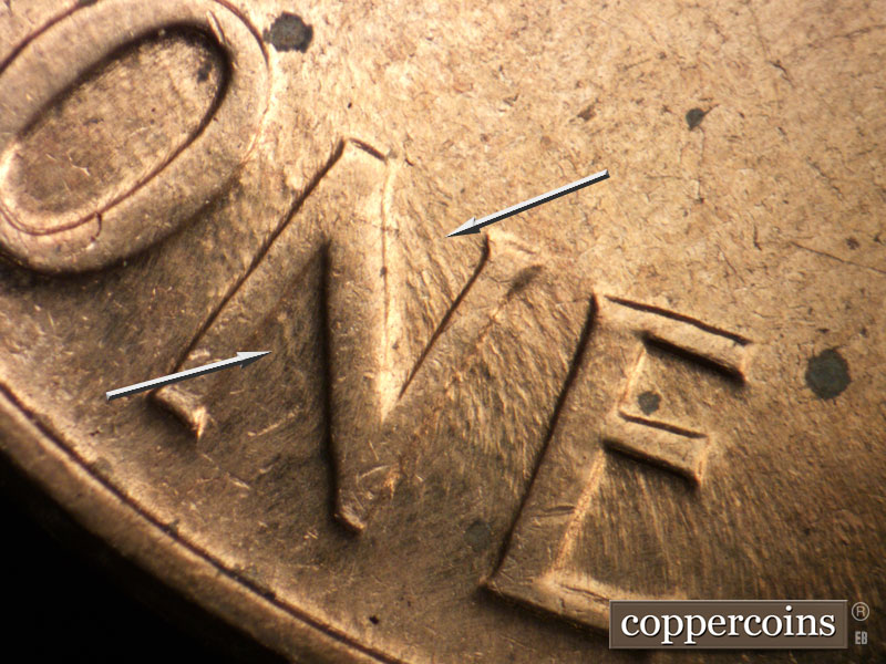 Die-stage C marker on 1959D•1MM•099 (1959 Repunched Mint Mark).
