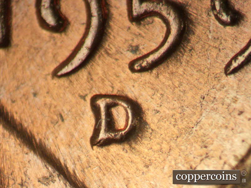 1959 Lincoln cent obverse, CopperCoins die 1959D•1MM•100.