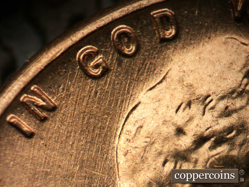 Die-stage B marker on 1959D•1MM•101 (1959 Repunched Mint Mark).