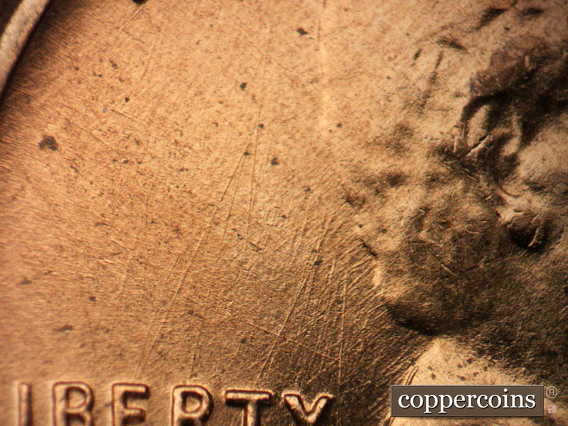 Die-stage B marker on 1959D•1MM•102 (1959 Repunched Mint Mark).