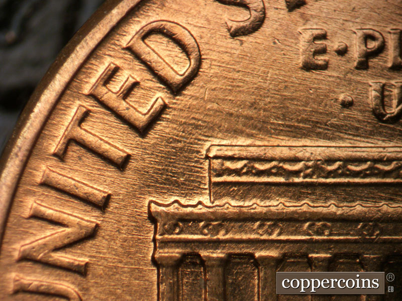 Die-stage B marker on 1959D•1MM•102 (1959 Repunched Mint Mark).