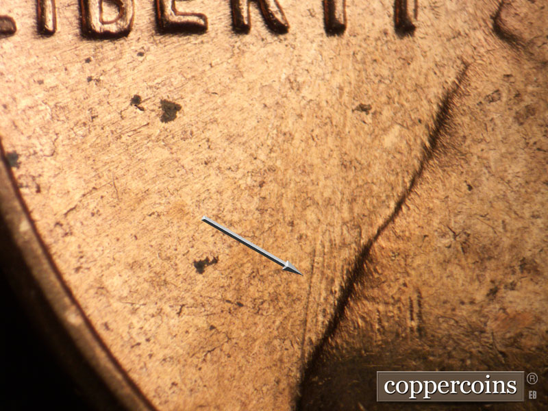 Die-stage C marker on 1959D•1MM•103 (1959 Repunched Mint Mark).