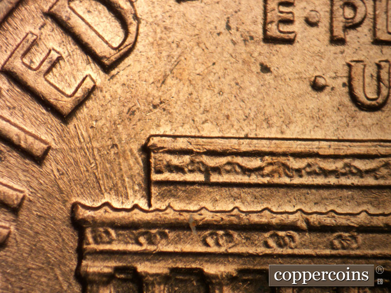 Die-stage C marker on 1959D•1MM•103 (1959 Repunched Mint Mark).