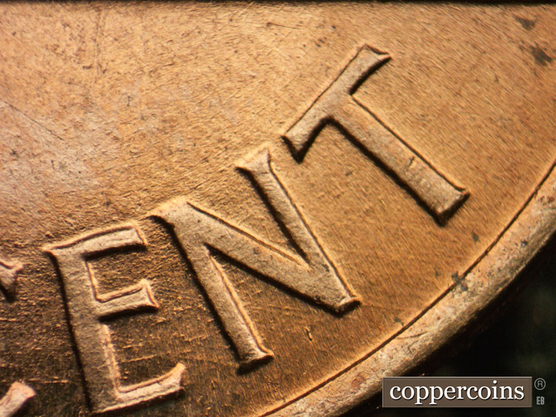 Die-stage B marker on 1959D•1MM•107 (1959 Repunched Mint Mark).
