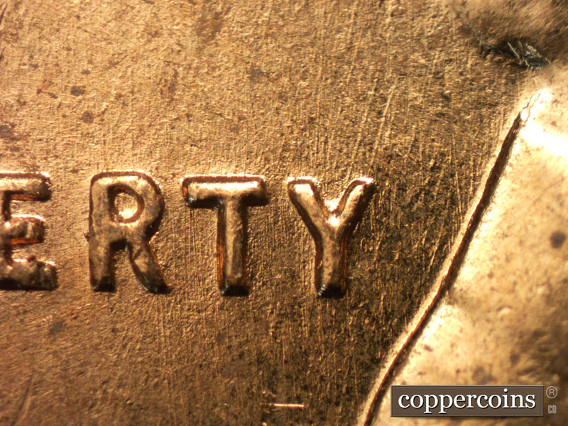 Die-stage A marker on 1959D•1MM•110 (1959 Repunched Mint Mark).