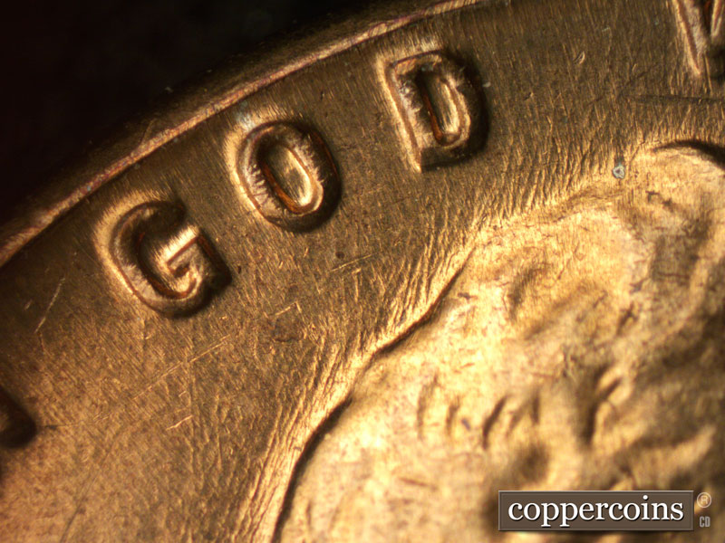Die-stage B marker on 1959D•1MM•111 (1959 Repunched Mint Mark).