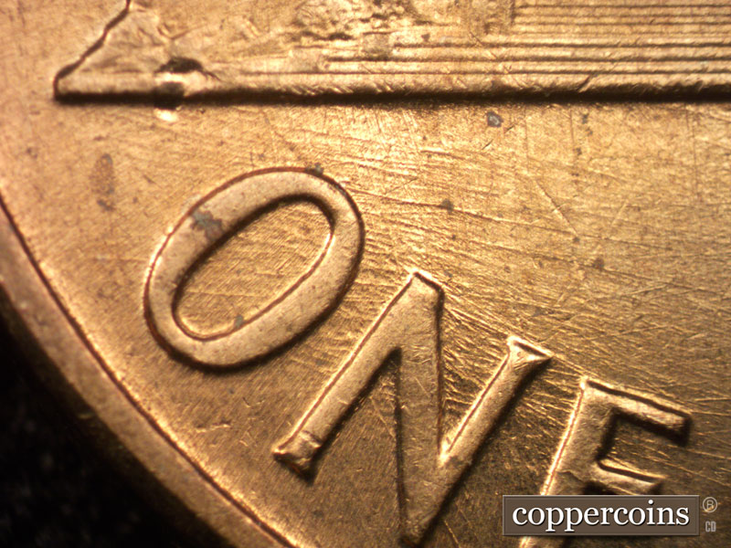Die-stage B marker on 1959D•1MM•111 (1959 Repunched Mint Mark).