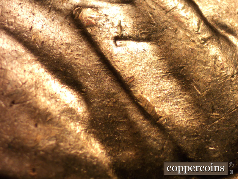 Die-stage B marker on 1959D•1MM•112 (1959 Repunched Mint Mark).