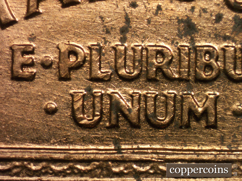Die-stage B marker on 1959D•1MM•112 (1959 Repunched Mint Mark).