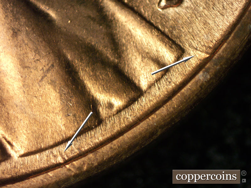 Die-stage B marker on 1959D•1MM•113 (1959 Repunched Mint Mark).