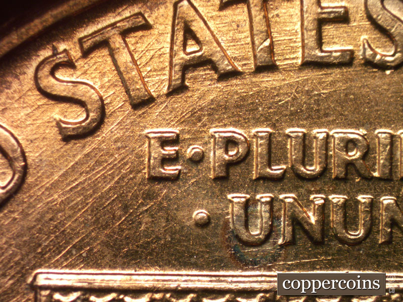 Die-stage B marker on 1959D•1MM•113 (1959 Repunched Mint Mark).