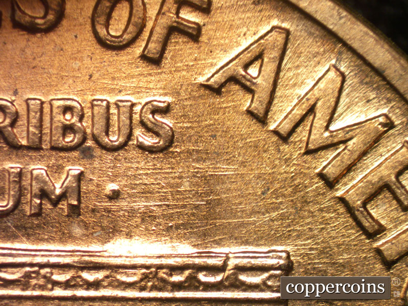 Die-stage B marker on 1959D•1MM•113 (1959 Repunched Mint Mark).