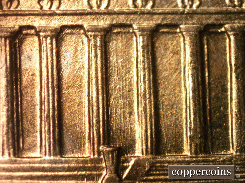 Die-stage B marker on 1959D•1MM•113 (1959 Repunched Mint Mark).