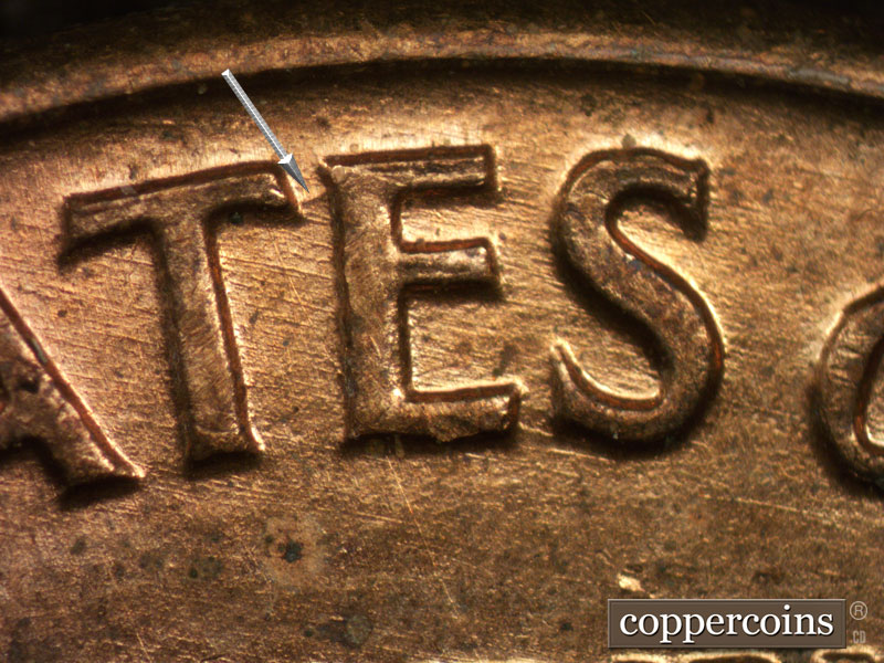 Die-stage B marker on 1959D•1MM•114 (1959 Repunched Mint Mark).