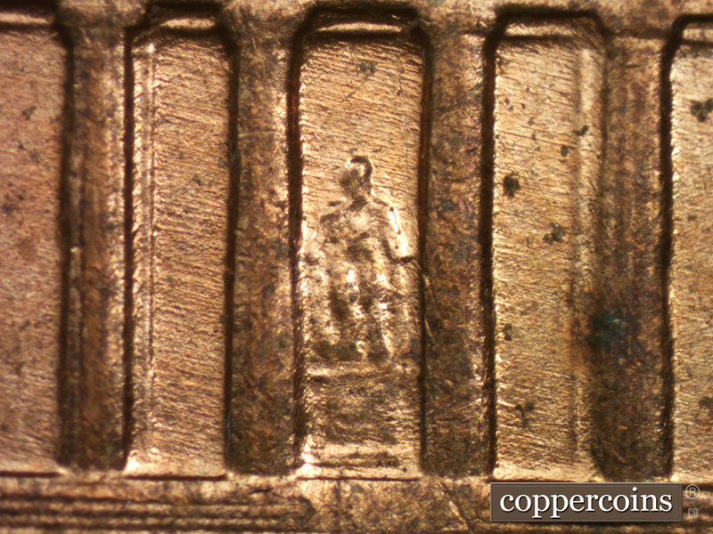 Die-stage B marker on 1959D•1MM•114 (1959 Repunched Mint Mark).