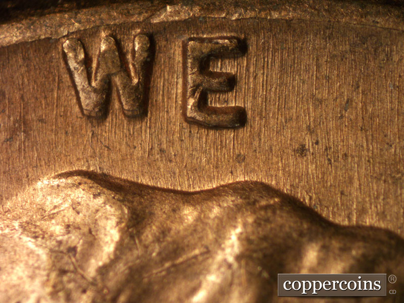 Die-stage A marker on 1959D•1MM•116 (1959 Repunched Mint Mark).