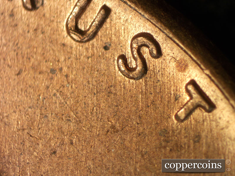 Die-stage A marker on 1959D•1MM•116 (1959 Repunched Mint Mark).
