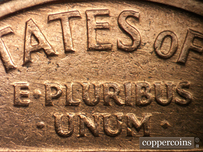 Die-stage B marker on 1959D•1MM•118 (1959 Repunched Mint Mark).