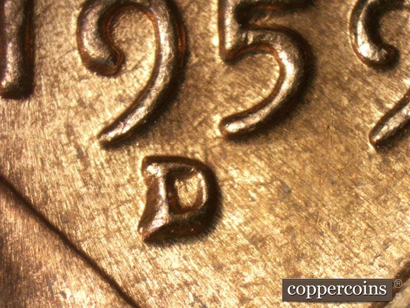 1959 Lincoln cent obverse, CopperCoins die 1959D•1MM•120.