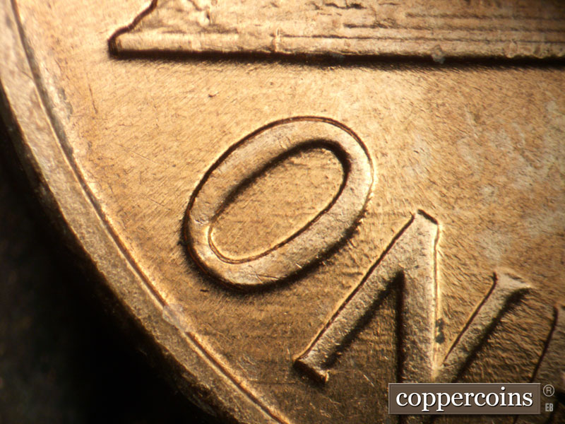 Die-stage B marker on 1959D•1MM•123 (1959 Repunched Mint Mark).