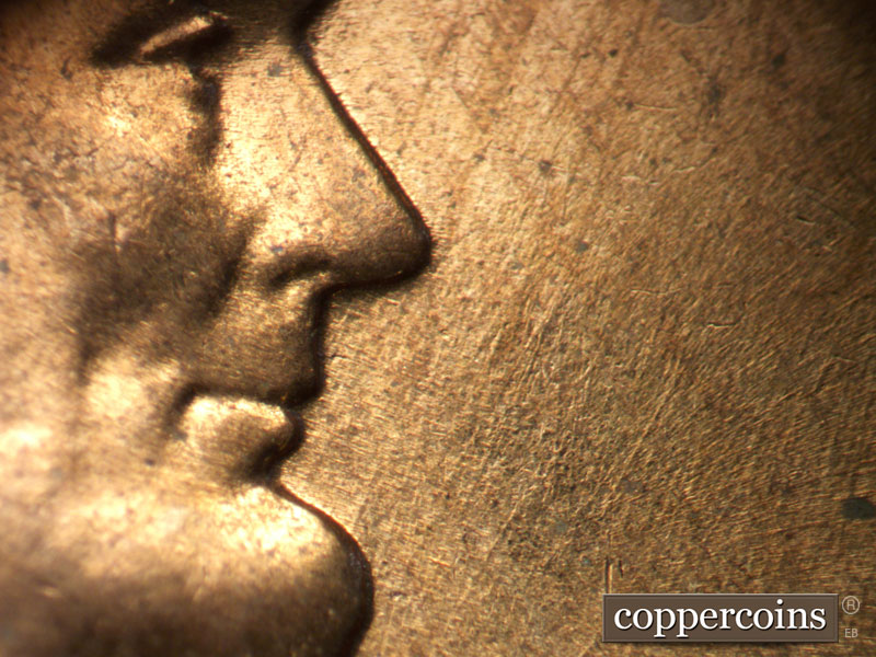 Die-stage B marker on 1959D•1MM•124 (1959 Repunched Mint Mark).