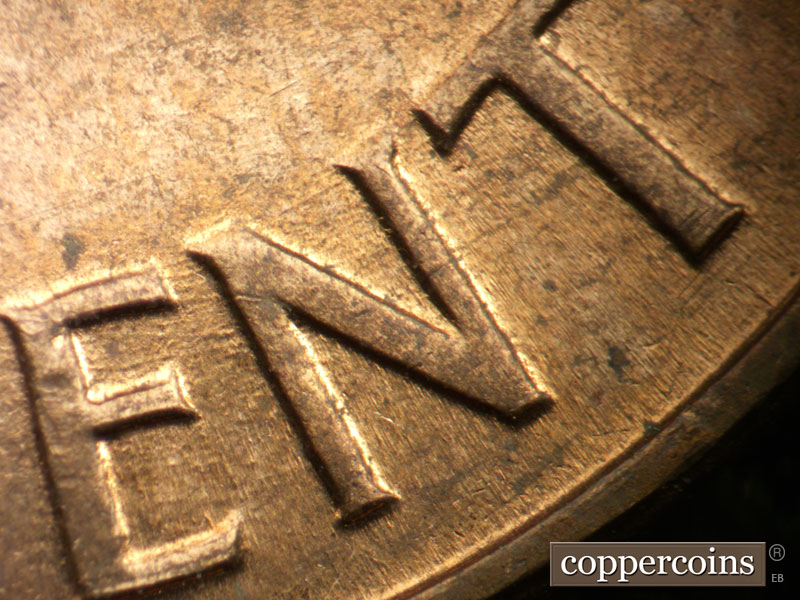 Die-stage B marker on 1959D•1MM•124 (1959 Repunched Mint Mark).