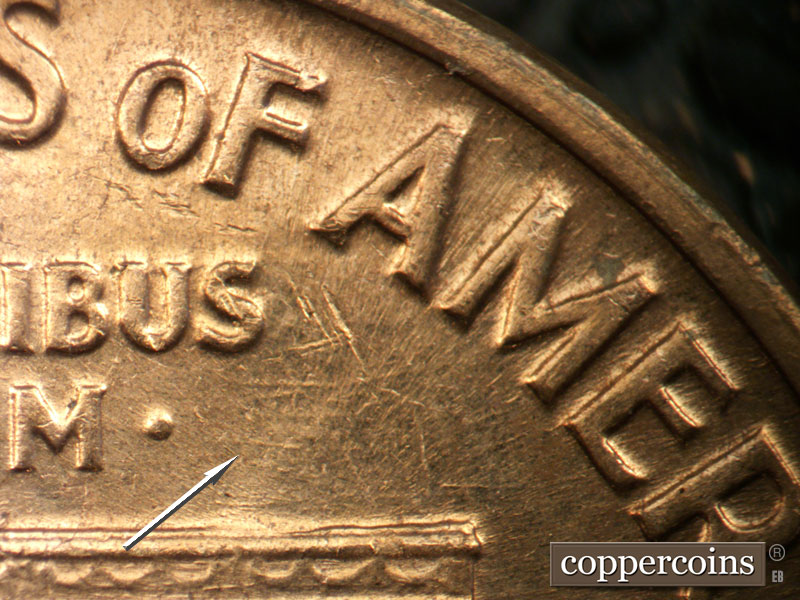 Die-stage C marker on 1959D•1MM•126 (1959 Repunched Mint Mark).