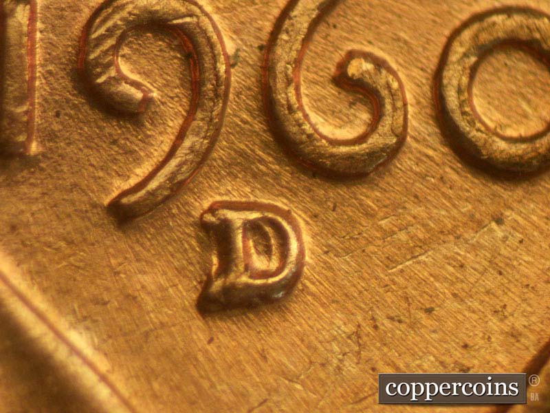 Die-stage B marker on 1960D•1MM•003 showing Date for reference.