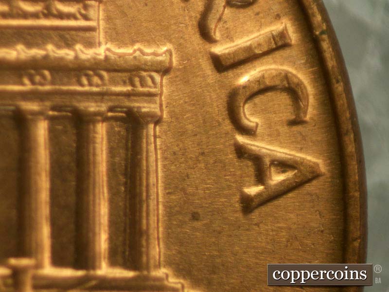 Die-stage B marker on 1960D•1MM•003 showing Column 12 shows no die chip or crack.