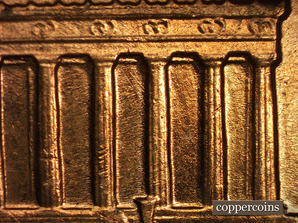 Die-stage C marker on 1960D•1MM•003 showing Die scratches show near the top of bay 11.