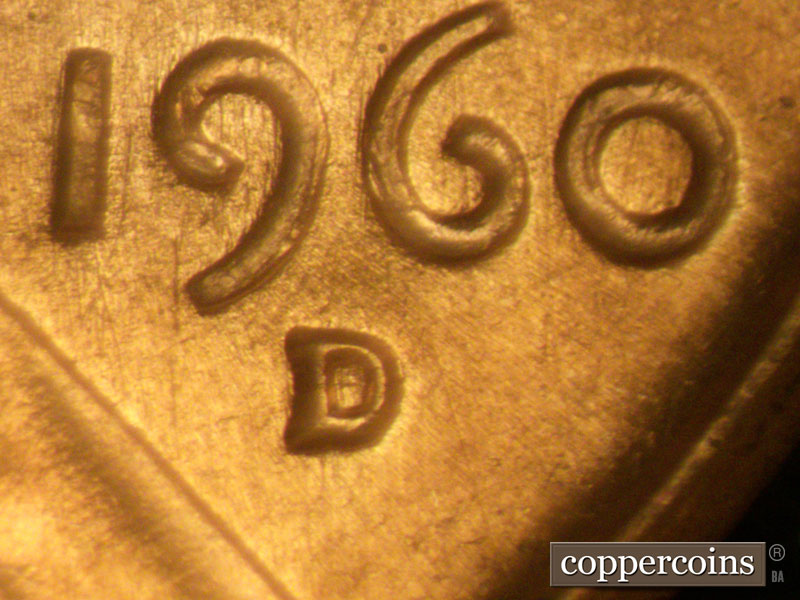 Die-stage B marker on 1960D•1MM•077 showing Date for reference.