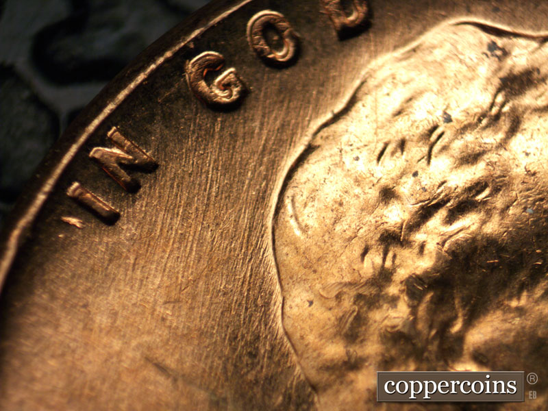 Die-stage B marker on 1960D•1MM•080 (1960 Repunched Mint Mark).