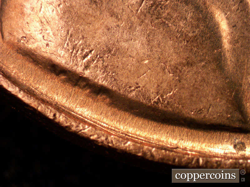 Die-stage C marker on 1960D•1MM•080 (1960 Repunched Mint Mark).
