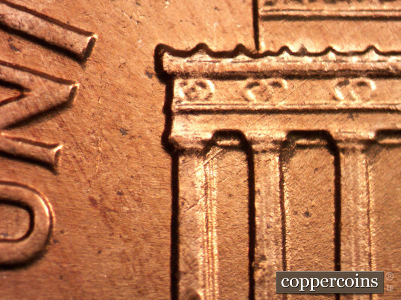 Die-stage C marker on 1960D•1MM•080 (1960 Repunched Mint Mark).