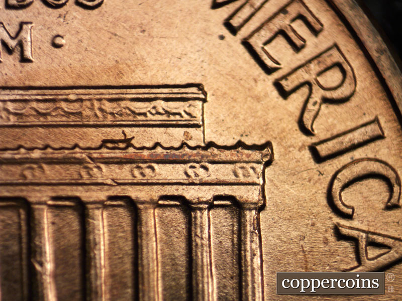 Die-stage A marker on 1960D•1MM•081 (1960 Repunched Mint Mark).