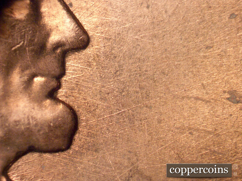 Die-stage B marker on 1960D•1MM•081 (1960 Repunched Mint Mark).