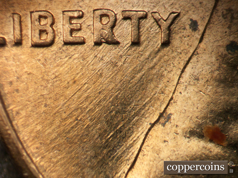 Die-stage C marker on 1960D•1MM•082 (1960 Repunched Mint Mark).