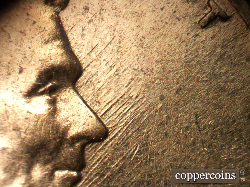 Die-stage C marker on 1960D•1MM•082 (1960 Repunched Mint Mark).