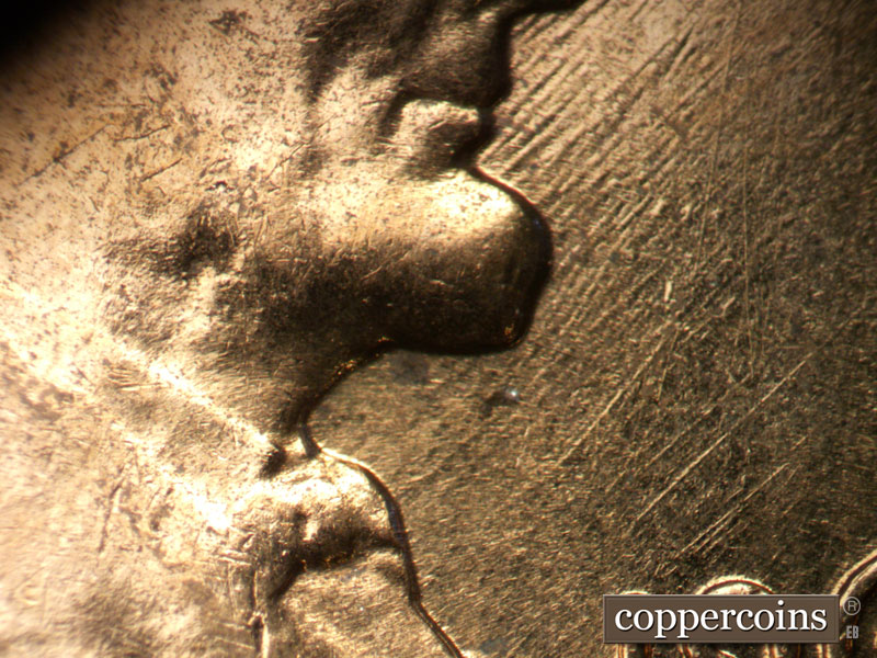 Die-stage C marker on 1960D•1MM•082 (1960 Repunched Mint Mark).