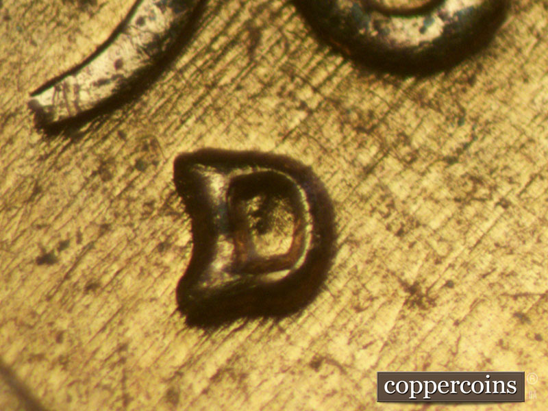 1960 Lincoln cent obverse, CopperCoins die 1960D•1MM•083.